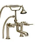 Barclay deck mount leg tub faucet