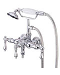 Elements of Design downspout wall mount clawfoot faucet with handshower