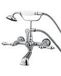 Elements of Design elephant spout wall mount leg tub faucet with handshower