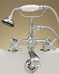 Sign of the Crab deck mounted elephant spout tub filler faucet with handshower