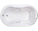 picture of aSwirl-Way Hampton jetted tub, shown in white