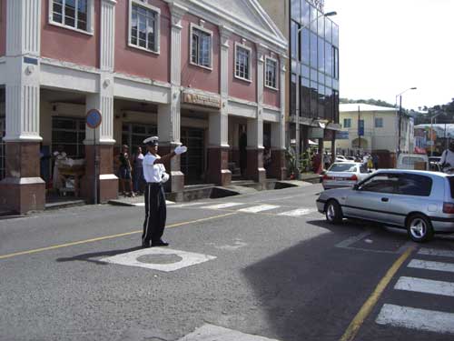 St Vincent island still uses traffic police