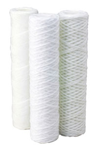 Spun water filter cartridges