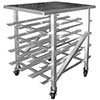 Mobile cart with can rack